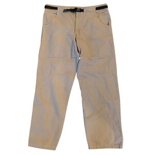 Prana Khaki Pants Cargo Hiking Outdoors Casual, Men's XL